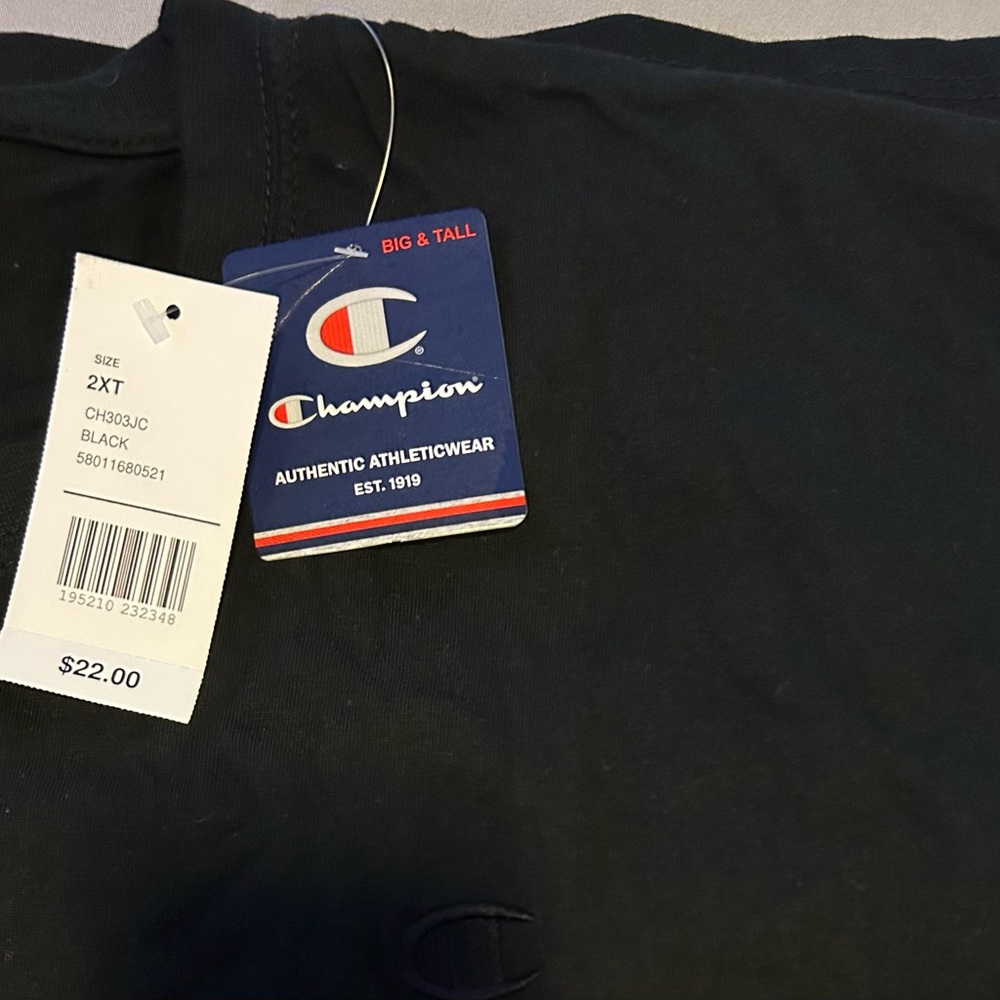 Champion Mens Crew Neck Sleeveless Big and Tall Muscle T-Shirt - Picture 4 of 4